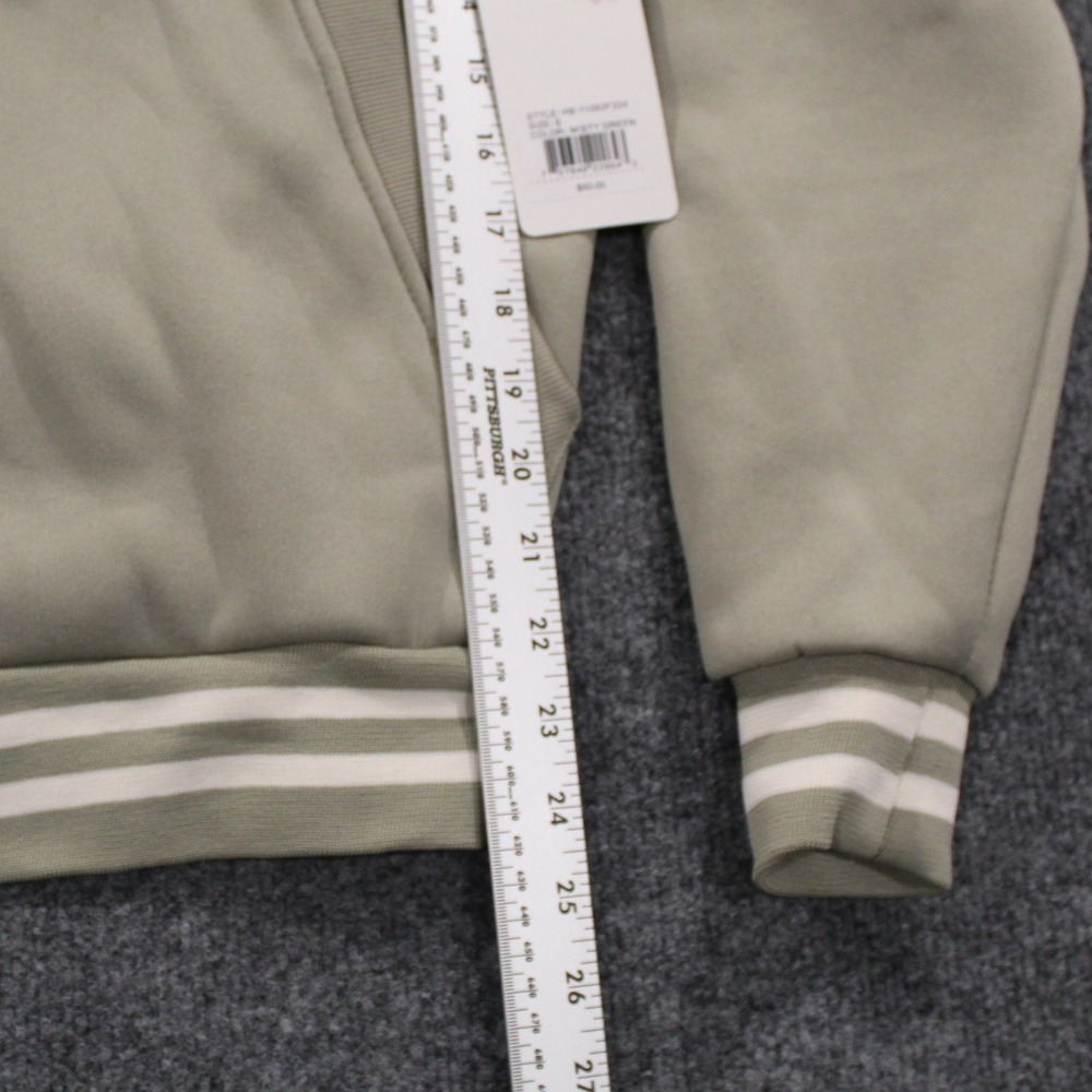 Hudson & Barrow Mens Small Fleece Full Zip Hoodie Sweatshirt Sage Green - Picture 6 of 14